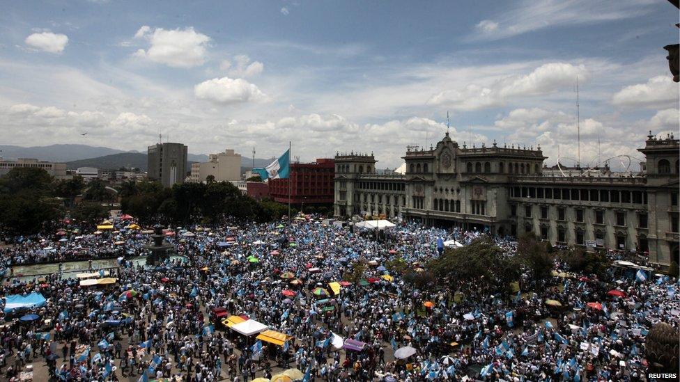 Protest in Guatemala City