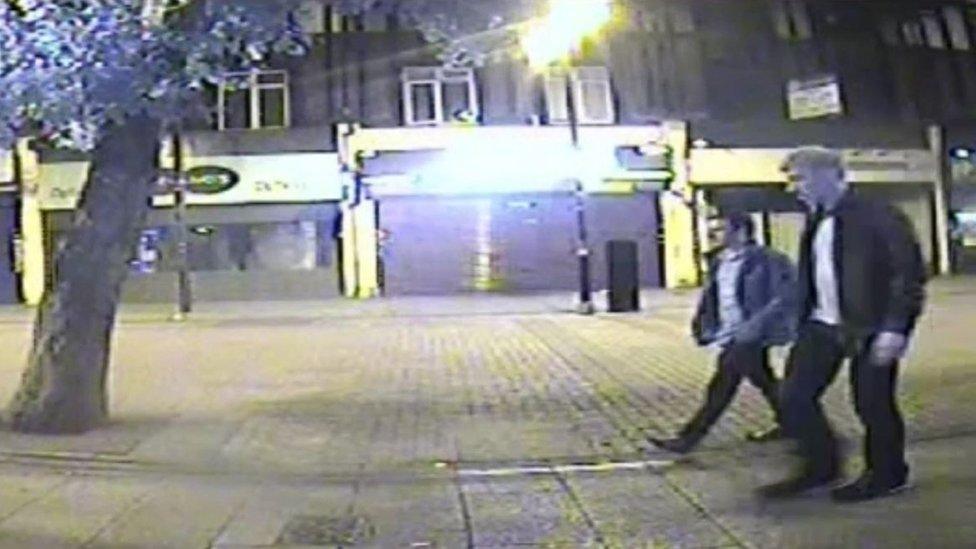 Jack Taylor on cctv with Port