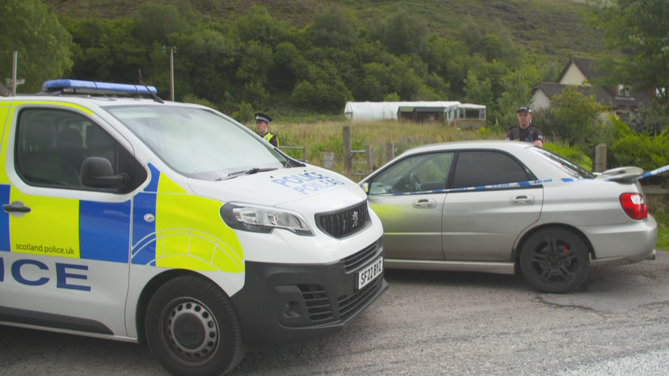 Police at Dornie