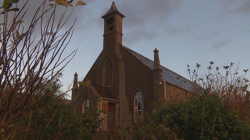 Weisdale Kirk at sunrise