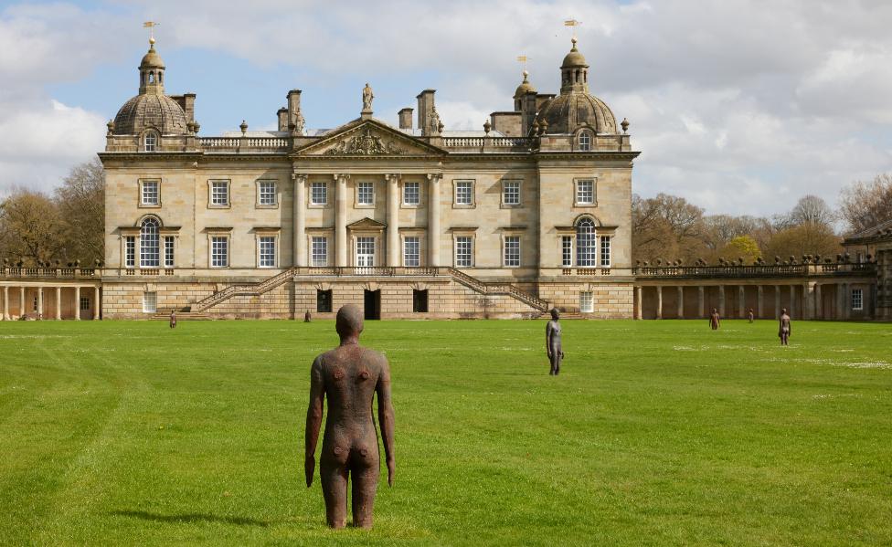 Antony Gormley's Time Horizon installation at Houghton Hall, Norfolk