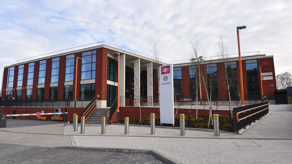 Exterior of University Railway Station