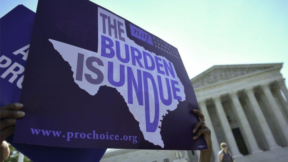 Pro-choice Texas protest sign