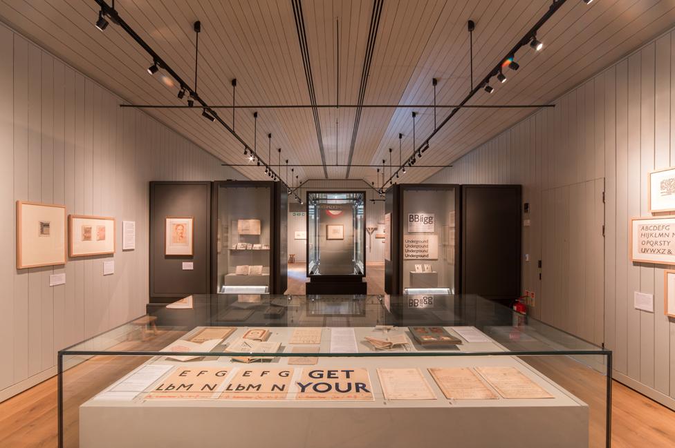 Exhibition of fonts at the Ditchling Museum