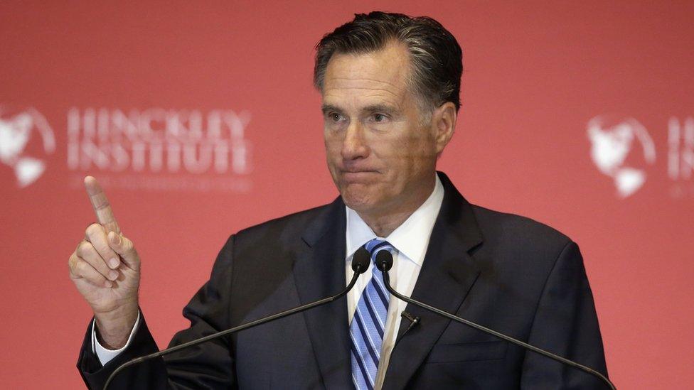 File pic, Mitt Romney, March 2016