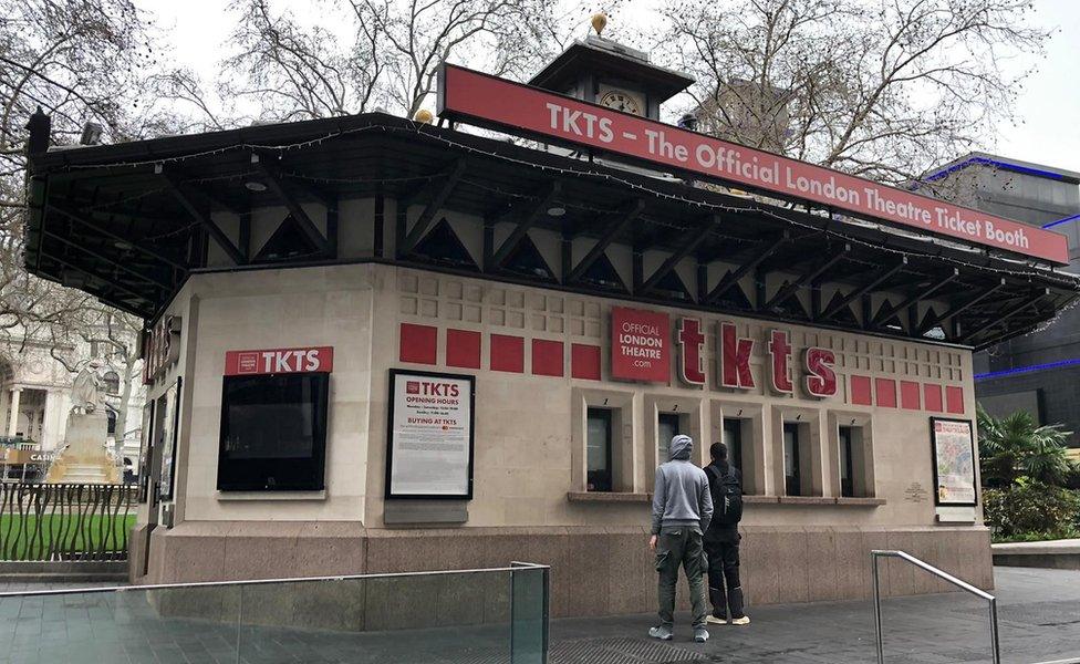 Ticket office in Leicester Square