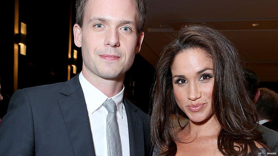 Meghan Markle and Patrick J. Adams