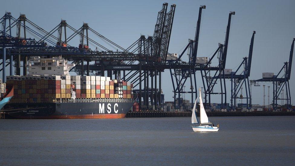 Cranes at Felixstowe