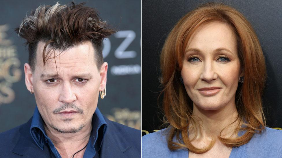 Johnny Depp and JK Rowling