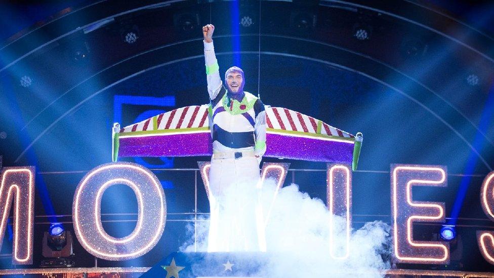 To Infinity and Beyond: One of Simon's Strictly highlights was dressing up as Buzz Lightyear during the Movies Special