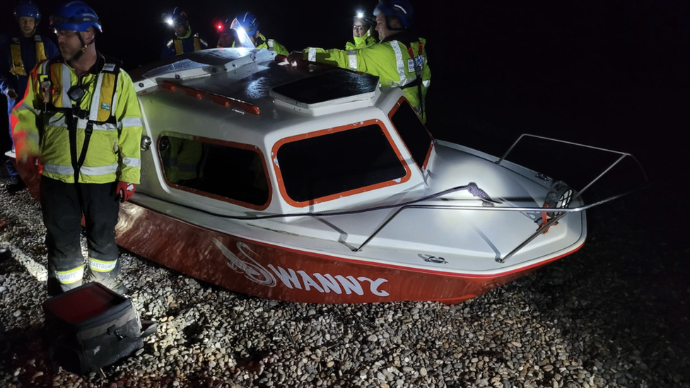 The boat on shore