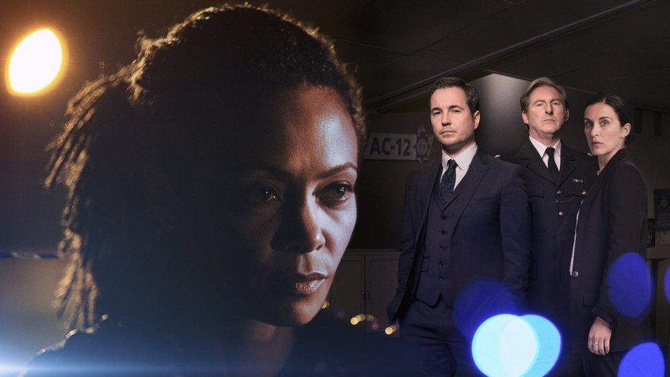 Thandie Newton, Martin Compston, Adrian Dunbar and Vicky McClure in Line of Duty