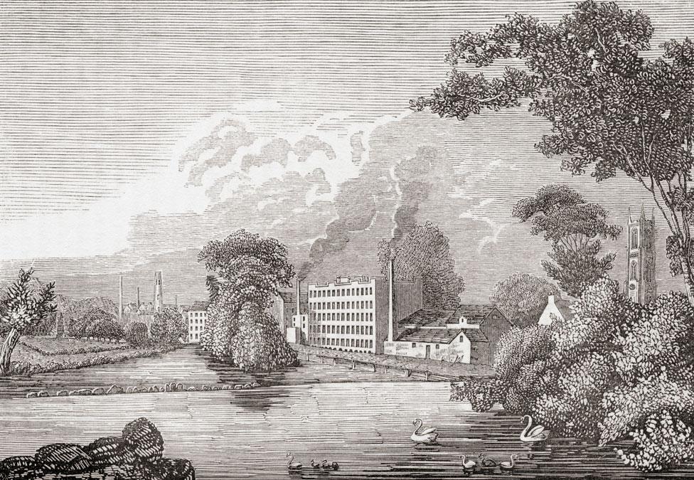 Lombe's silk mill in Derby