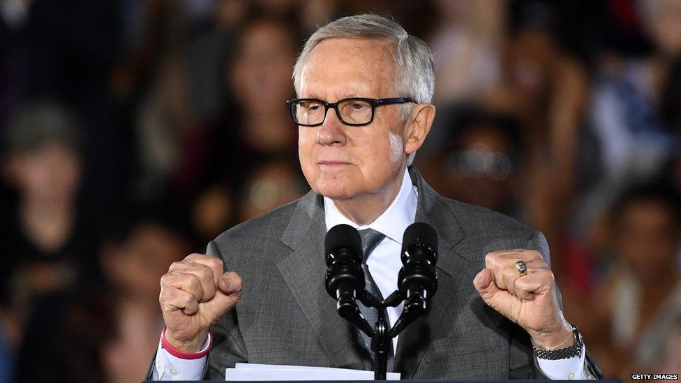 Senate Democratic leader Harry Reid