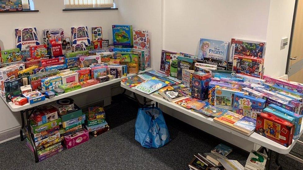 Donated toys