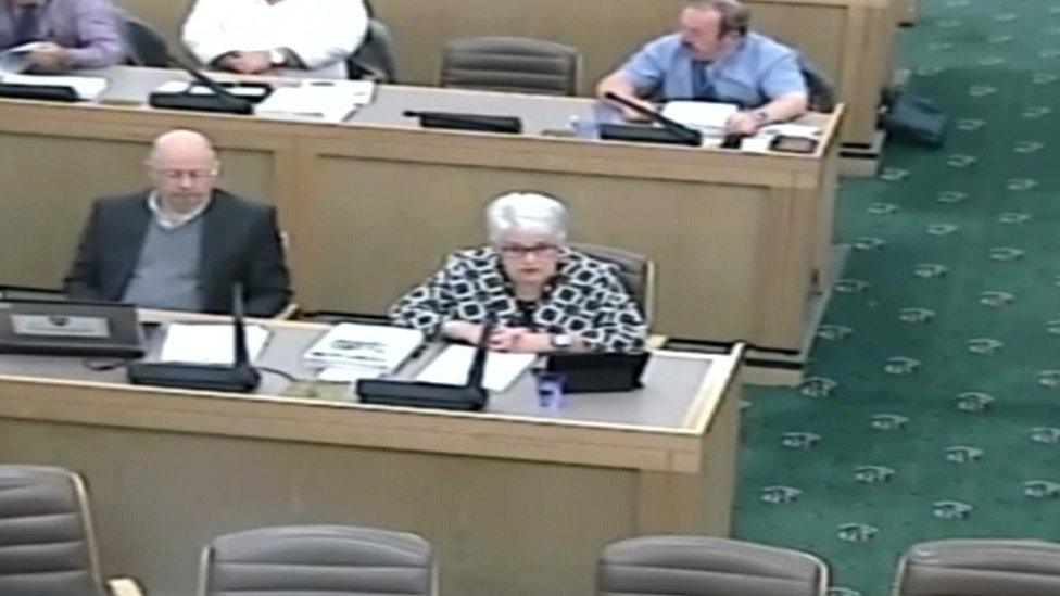 Leader Ellen ap Gwynn responds to calls for an apology for her conduct in a Ceredigion council meeting