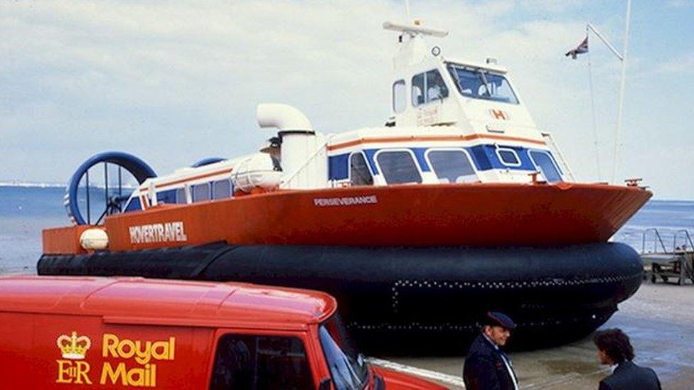 The world's first hovercraft mail service