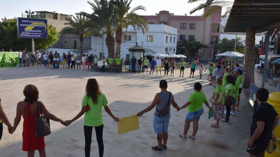 Las Kellys protest in Fuerteventura