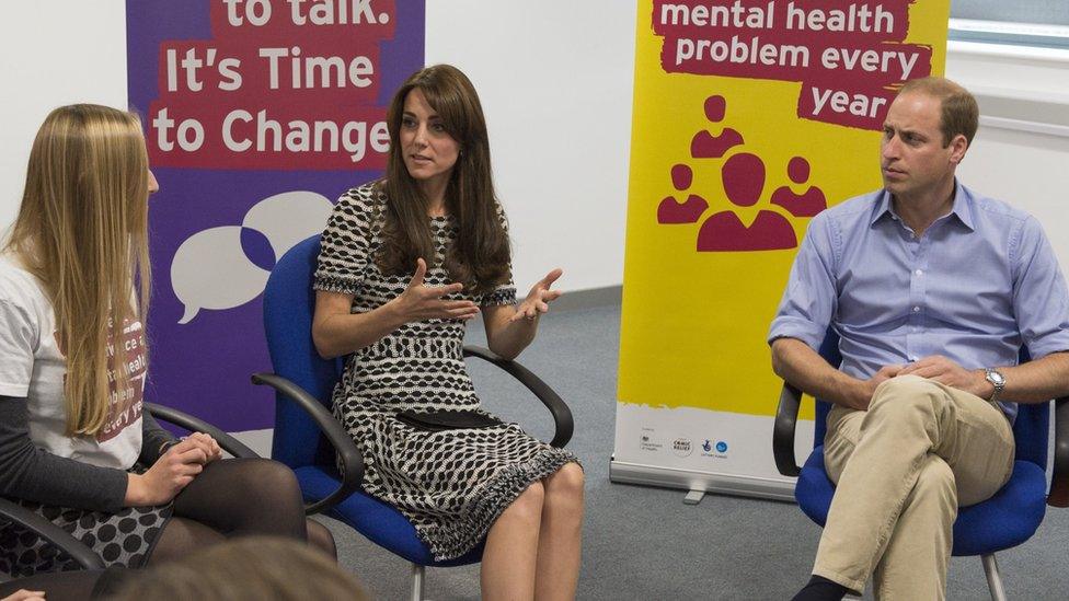 The Duke and Duchess of Cambridge at an event hosted by Mind