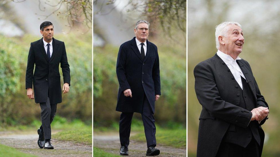 Rishi Sunak, Keir Starmer and Lindsay Hoyle