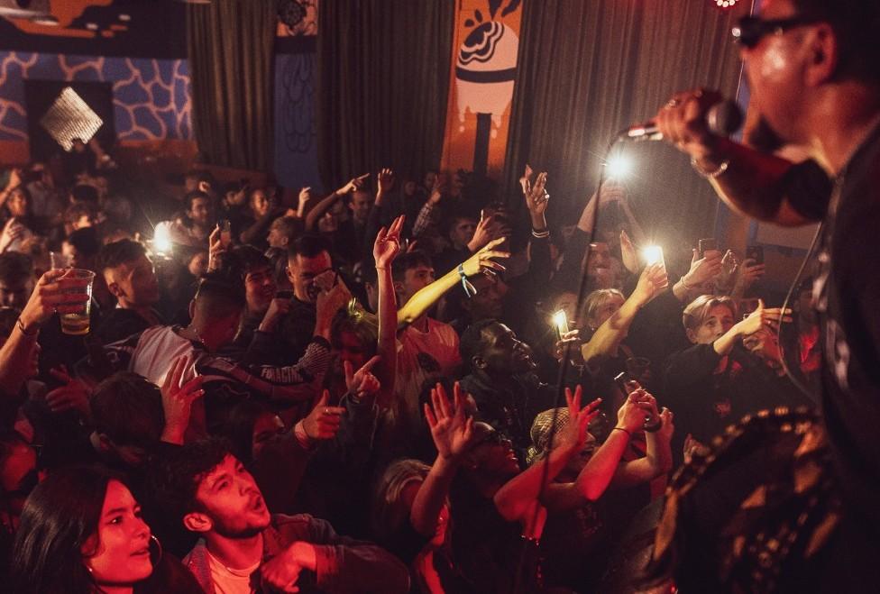 Gig-goers at the Belgrave Music Hall & Canteen in Leeds