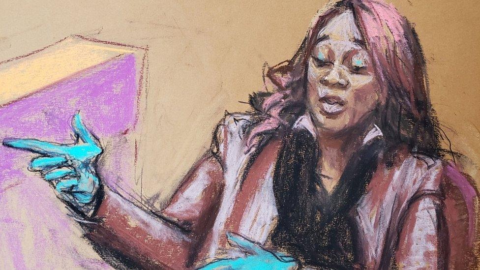 Shawanda Hill in court