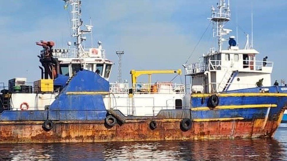 Tonnes of cocaine were seized off Senegal