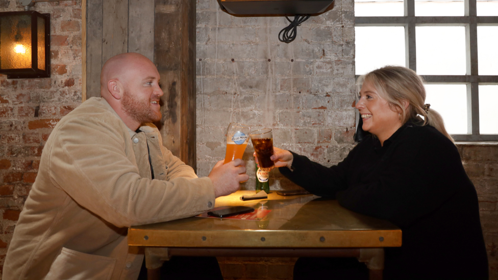 Tessa and Jake in The Jailhouse, Belfast