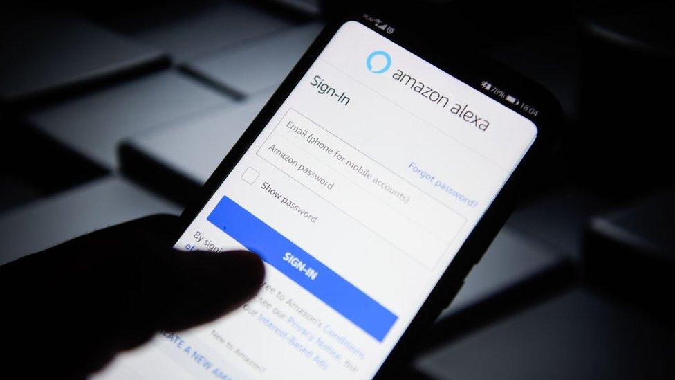 Amazon Alexa app on phone