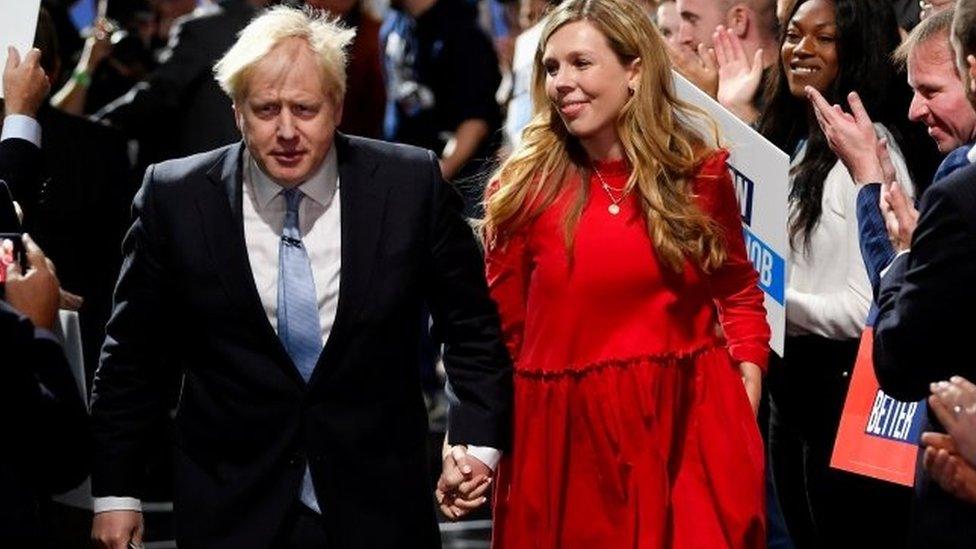 Boris and Carrie Johnson