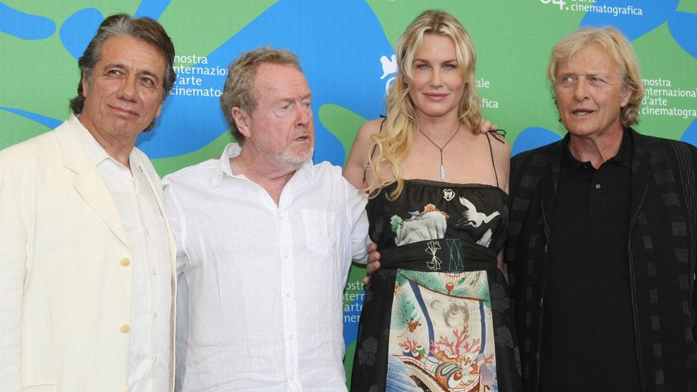 Edward James Olmos, Ridley Scott, Daryl Hannah and Rutger Hauer