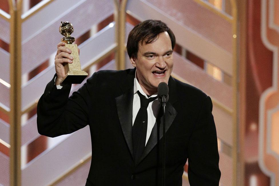 Quentin Tarantino at the Golden Globes