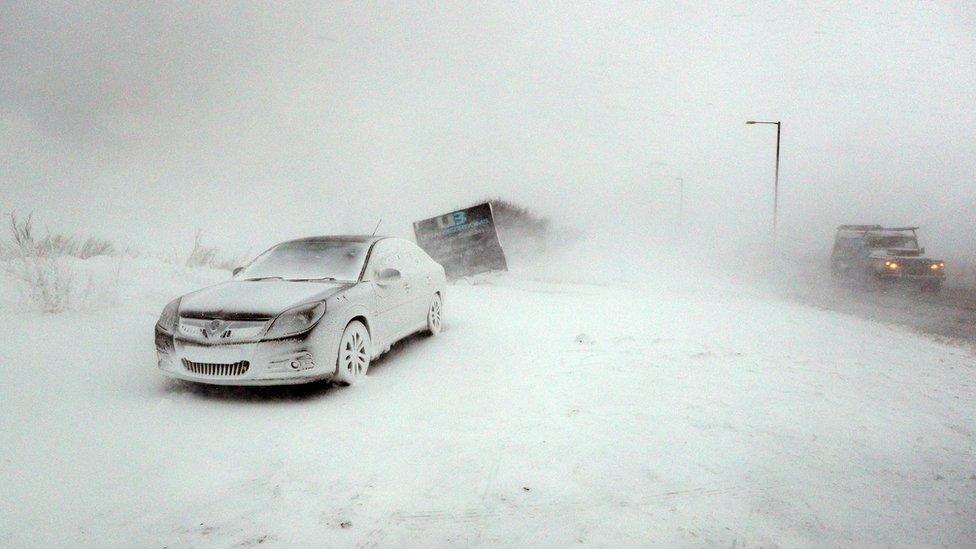 Car in snow