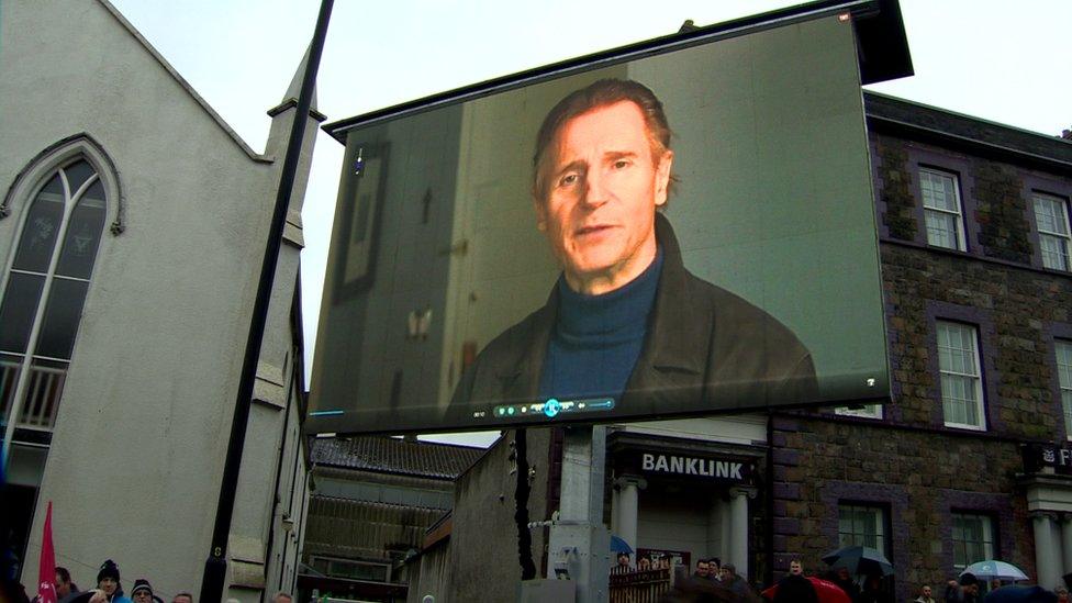 Liam Neeson on screen