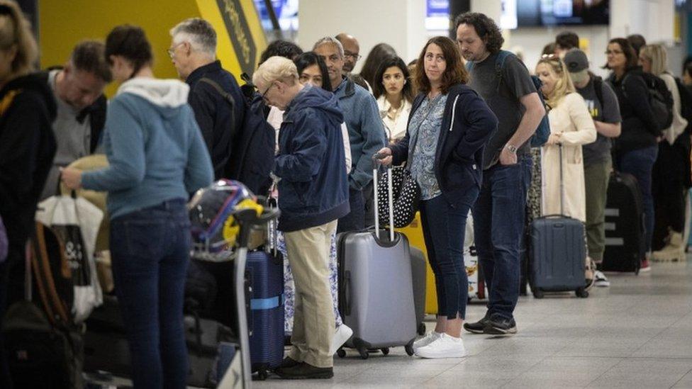 Gatwick queue