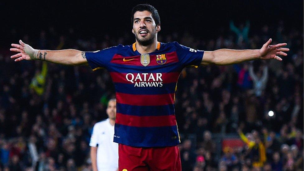 Barcelona forward Luis Suarez