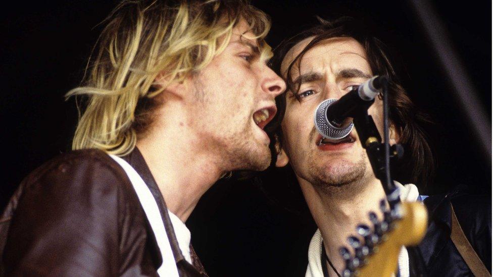 Nirvana performing at Reading Festival 1992