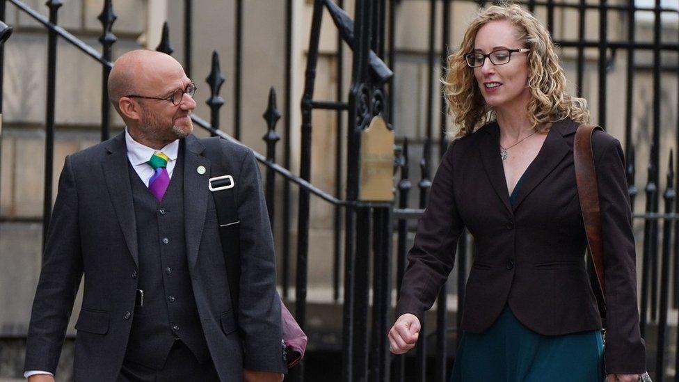 Scottish Greens co-leaders Patrick Harvie and Lorna Slater