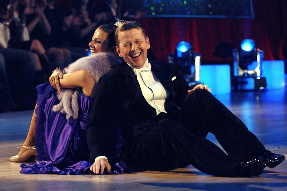 Bill Turnbull and Karen Hardy on Strictly Come Dancing in 2005