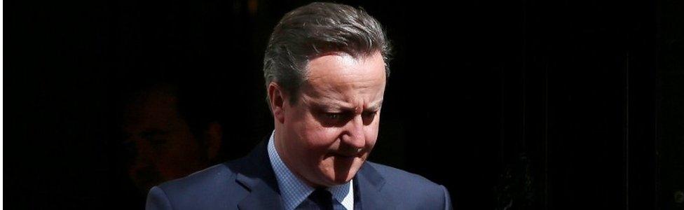 David Cameron outside 10 Downing Street