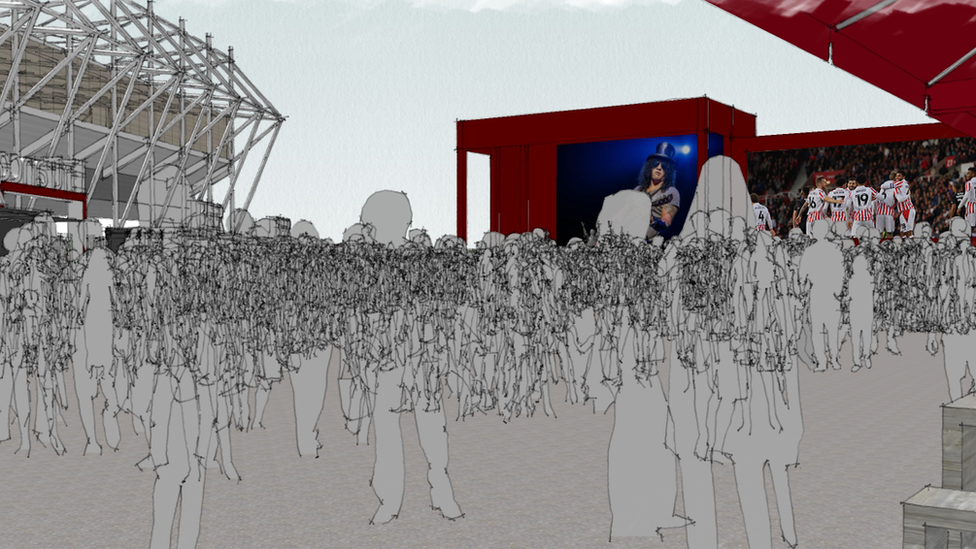 Artist's impression of the fan zone