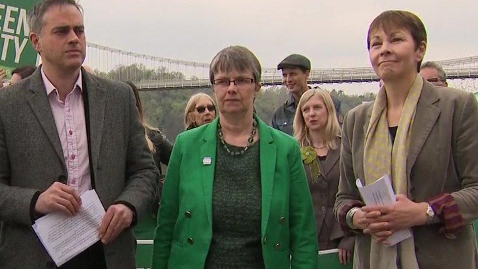 Jonathan Bartley, Molly Scott Cato and Caroline Lucas