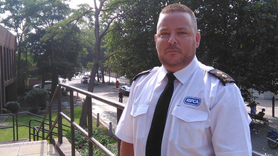 RSPCA Inspector Justin Stubbs