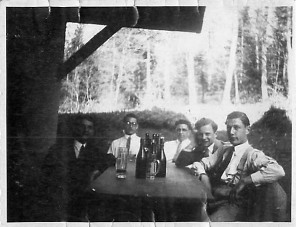 The Gunzenhausen beer garden before the pogrom