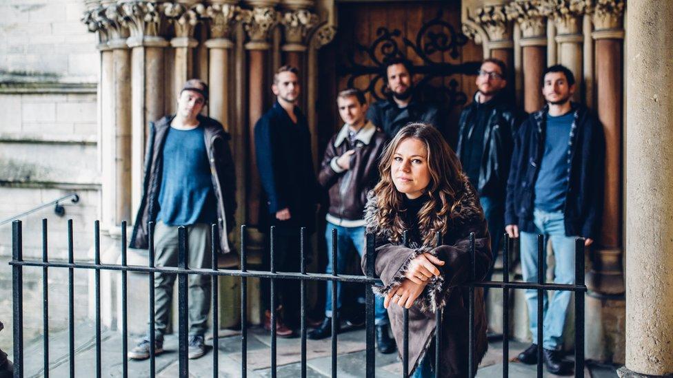 Florence Pardoe with her band