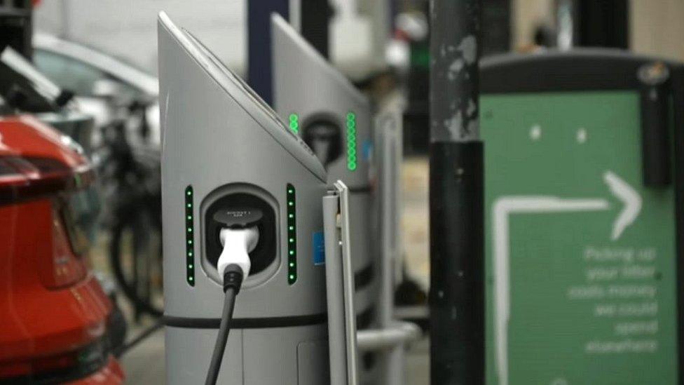 Electric car charging points