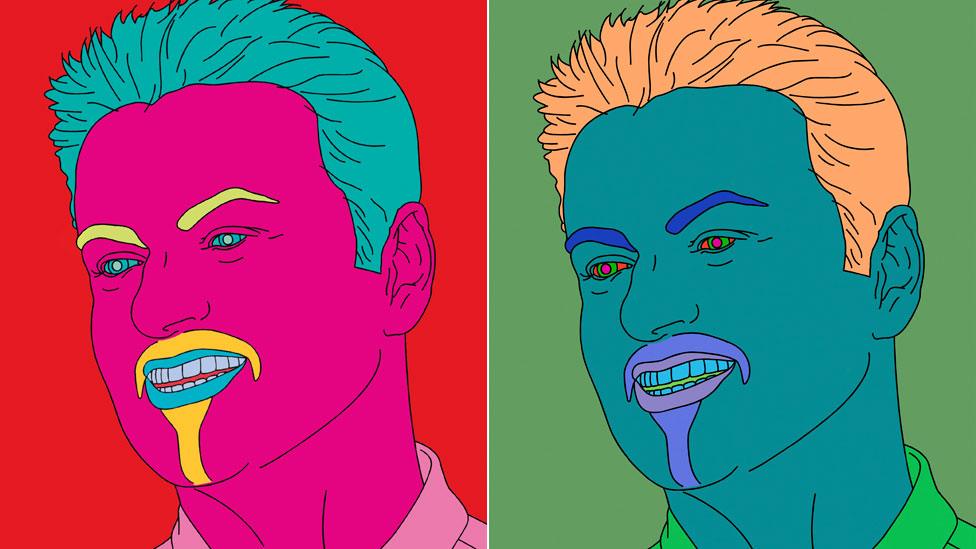George Michael portraits by Michael Craig-Martin
