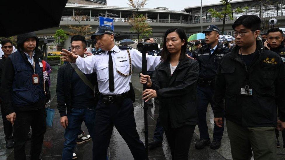 The protest in Hong Kong