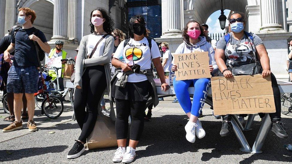 Protesters gather at Marble Arch