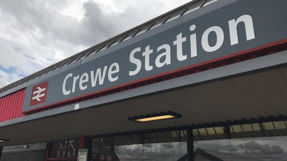 Crewe station sign